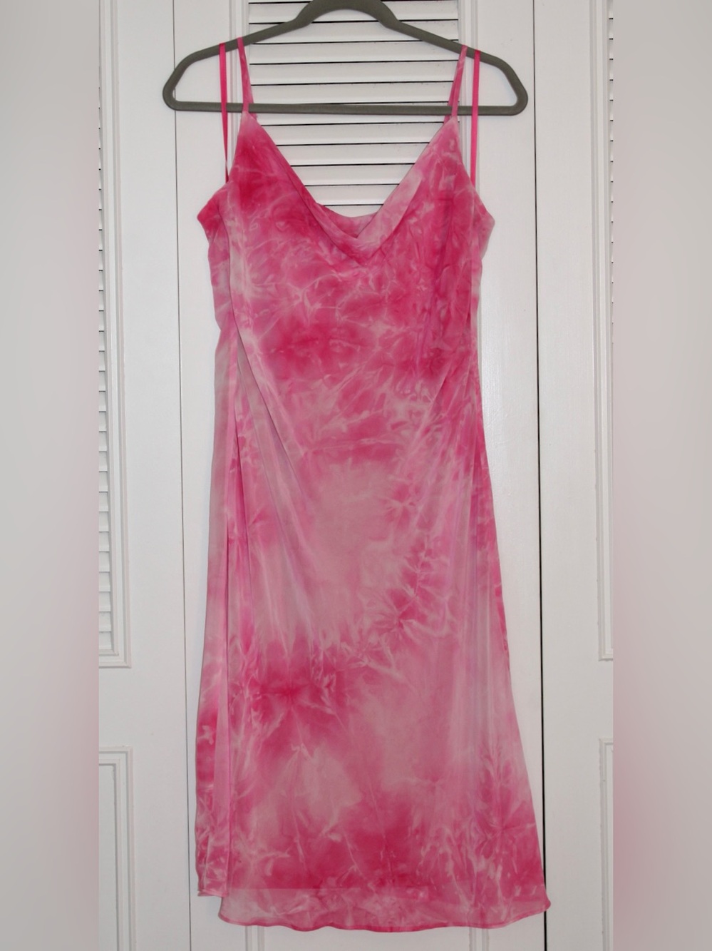 Sage Collective Hot Pink Tie Dye Dress